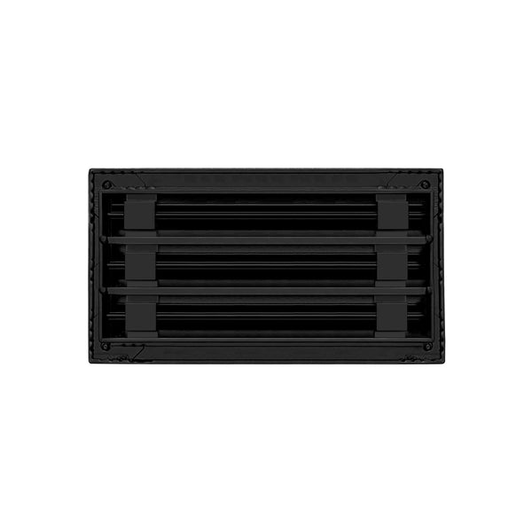 Back of 12x6 Modern Air Vent Cover Black - 12x6 Standard Linear Slot Diffuser Black - Texas Buildmart