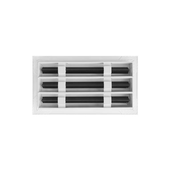 BUILDMART - 12x6 White Modern AC Vent Cover - Decorative Aluminum Air Vent - Standard Linear Slot Diffuser - Heating and Cooling Register Grille for Ceiling, Walls & Floors