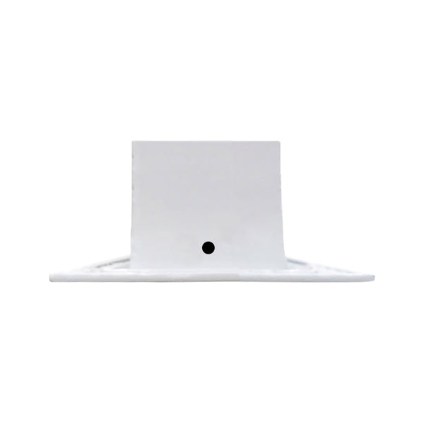 Side of 12 Inch 1 slot Linear Air Vent Cover White - 12 Inch 1 slot Linear Diffuser White - Texas Buildmart