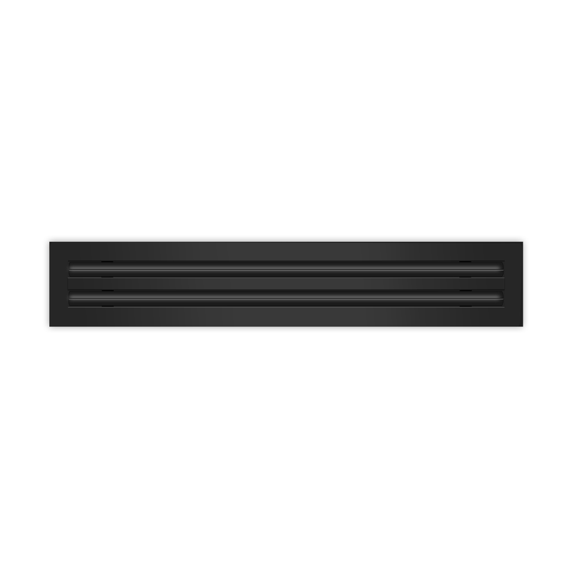 2 Slot - Double Slot - Linear Slot Diffusers - Black