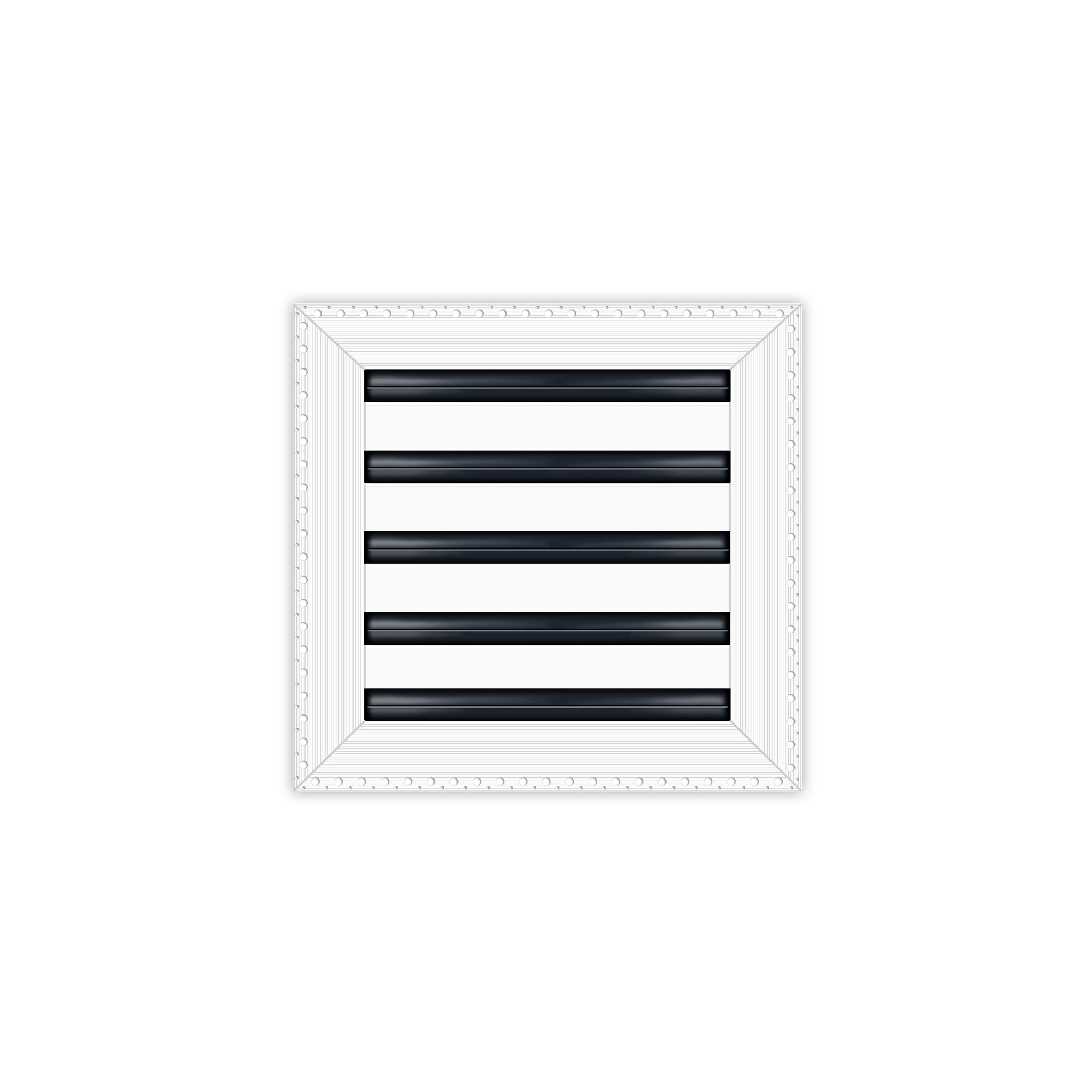 BUILDMART - 10x10 MUD-IN Air Vent Cover - Drywall Mud-in White Air Vent - Mud Linear Slot Diffuser - Register Grille for Ceiling and Walls - Texas Buildmart