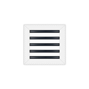 BUILDMART - 10x10 MUD-IN Air Vent Cover - Drywall Mud-in White Air Vent - Mud Linear Slot Diffuser - Register Grille for Ceiling and Walls - Texas Buildmart