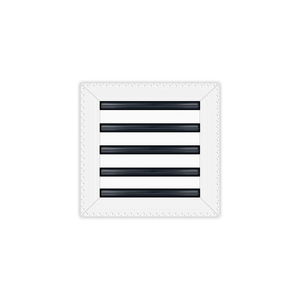BUILDMART - 10x10 MUD-IN Air Vent Cover - Drywall Mud-in White Air Vent - Mud Linear Slot Diffuser - Register Grille for Ceiling and Walls - Texas Buildmart