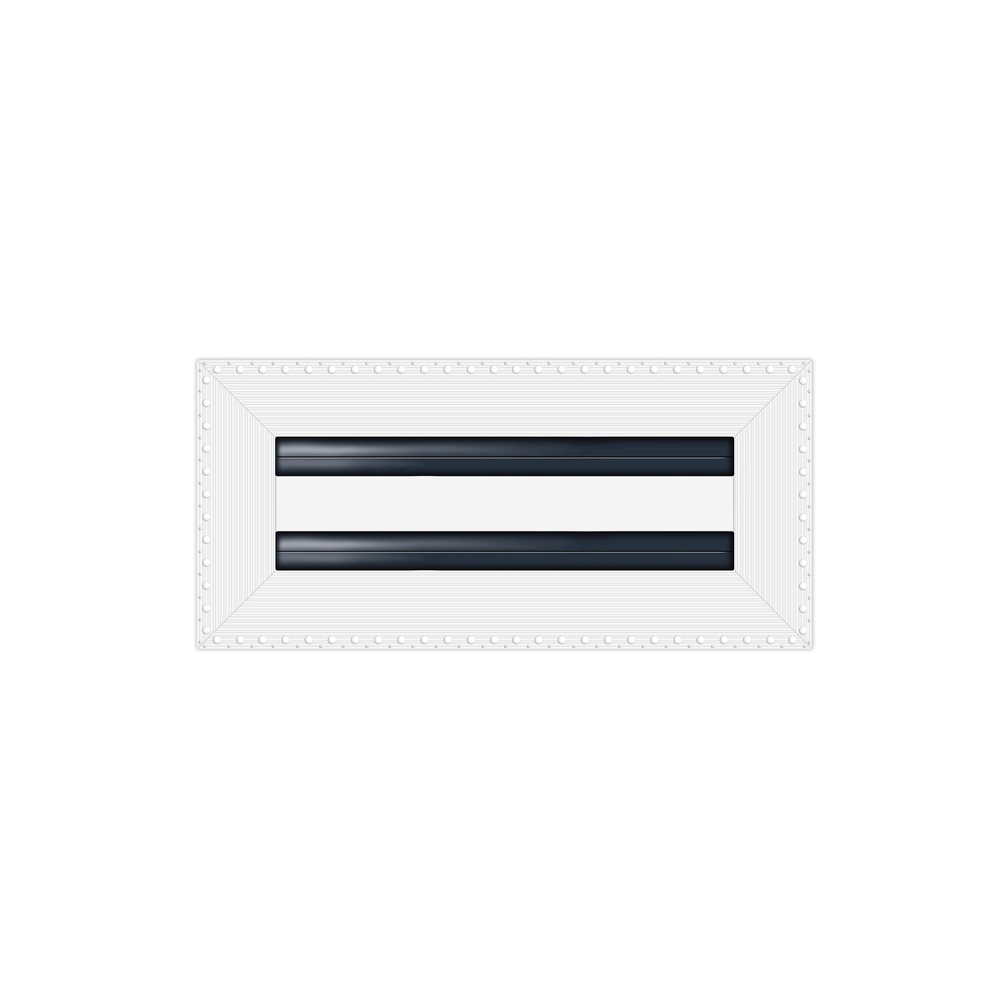 BUILDMART - 10x4 MUD-IN Air Vent Cover - Drywall Mud-in White Air Vent - Mud Linear Slot Diffuser - Register Grille for Ceiling and Walls - Texas Buildmart