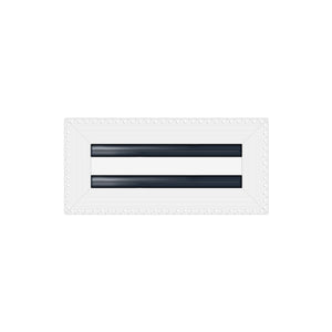BUILDMART - 10x4 MUD-IN Air Vent Cover - Drywall Mud-in White Air Vent - Mud Linear Slot Diffuser - Register Grille for Ceiling and Walls - Texas Buildmart