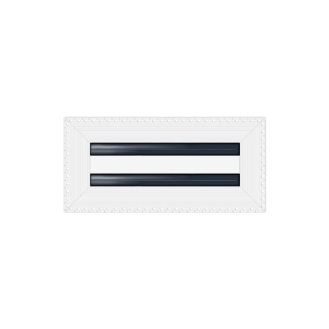 BUILDMART - 10x4 MUD-IN Air Vent Cover - Drywall Mud-in White Air Vent - Mud Linear Slot Diffuser - Register Grille for Ceiling and Walls - Texas Buildmart