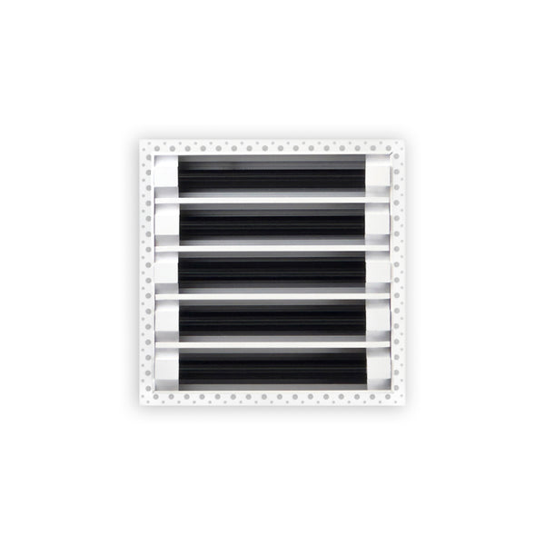 BUILDMART - 10x10 MUD-IN Air Vent Cover - Drywall Mud-in White Air Vent - Mud Linear Slot Diffuser - Register Grille for Ceiling and Walls - Texas Buildmart