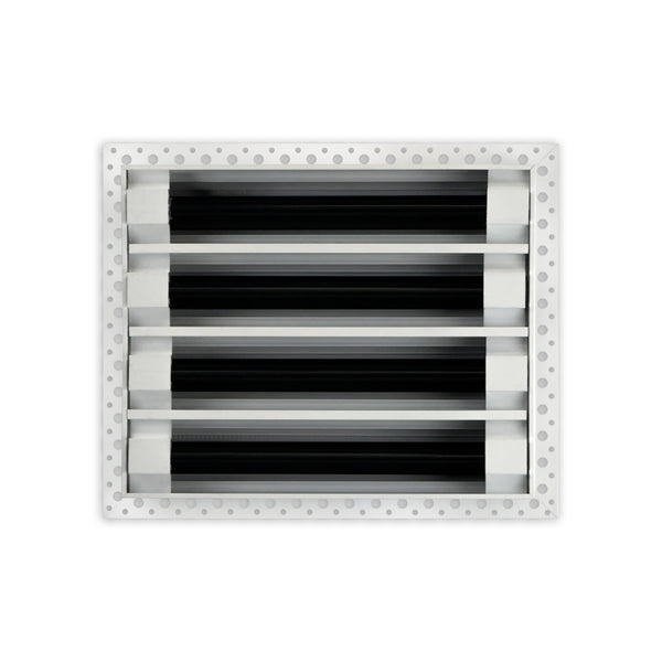 BUILDMART - 10x8 MUD-IN Air Vent Cover - Drywall Mud-in White Air Vent - Mud Linear Slot Diffuser - Register Grille for Ceiling and Walls - Texas Buildmart
