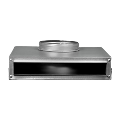 Slot Plenum 1 Slot - Single Slot - Linear Slot Diffusers - White