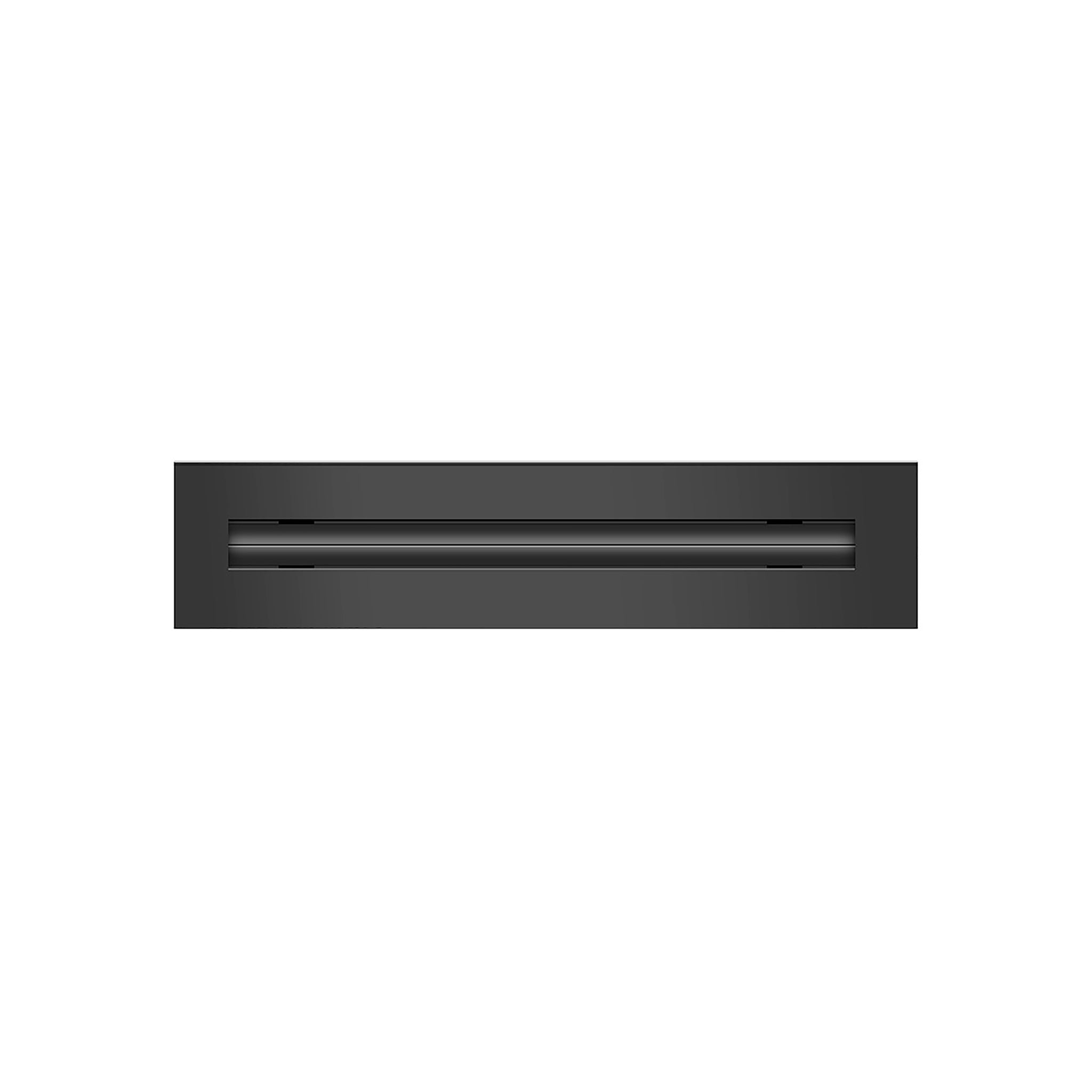 BUILDMART - 60 Black Linear Slot Diffuser - 1 Slot - Single Slot - Decorative Aluminum Air Vent - Heating and Cooling Modern AC Vent Cover for
