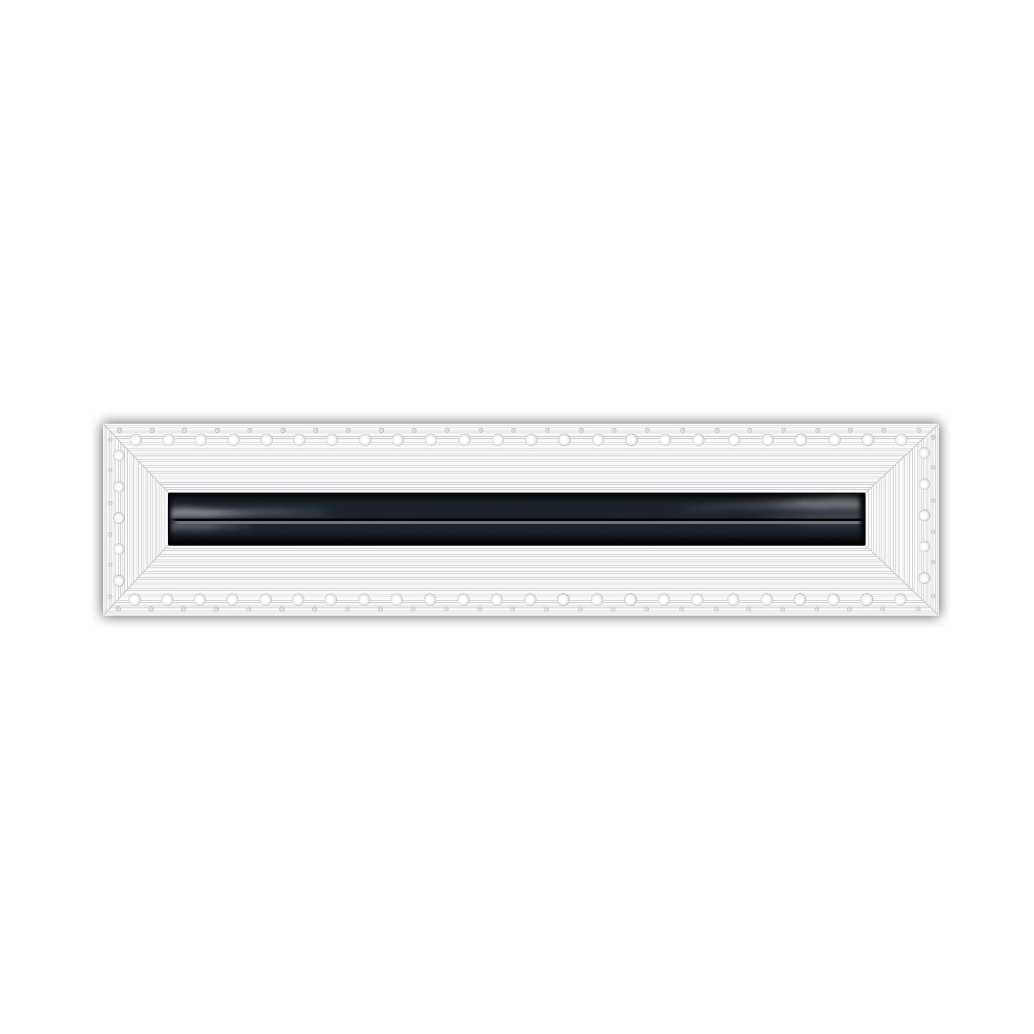 BUILDMART - 12" MUD-IN Linear Slot Diffuser - 1 Slot - Air Vent Cover - Drywall Mud In White Air Vent - Mud Linear Slot Diffuser - Register Grille for Ceiling and Walls - Texas Buildmart
