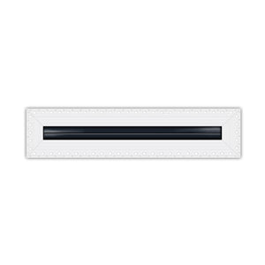 BUILDMART - 12" MUD-IN Linear Slot Diffuser - 1 Slot - Air Vent Cover - Drywall Mud In White Air Vent - Mud Linear Slot Diffuser - Register Grille for Ceiling and Walls - Texas Buildmart