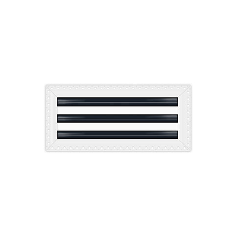 BUILDMART - 12" MUD-IN Linear Slot Diffuser - 3 Slot - Air Vent Cover - Drywall Mud In White Air Vent - Mud Linear Slot Diffuser - Register Grille for Ceiling and Walls - Texas Buildmart