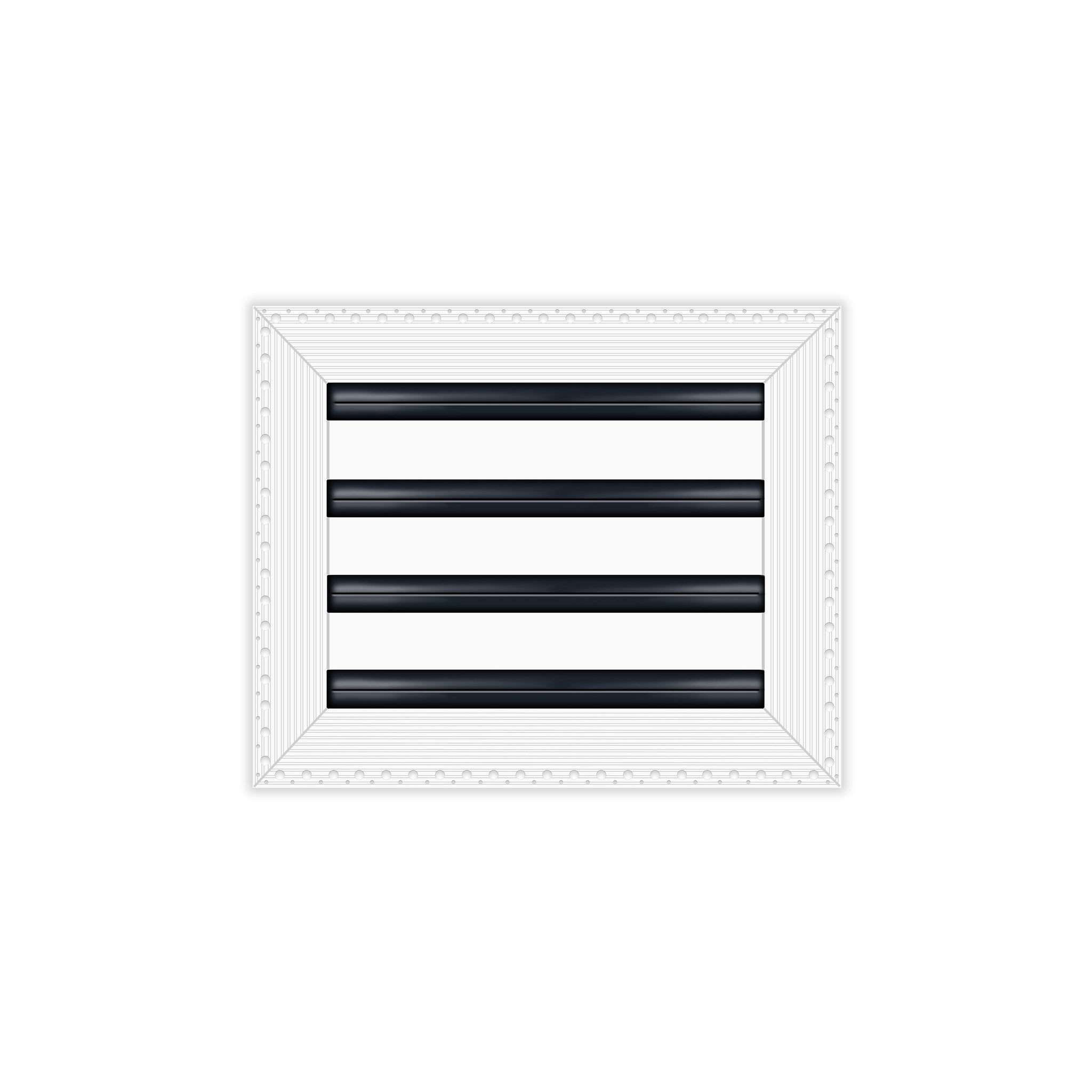BUILDMART - 12x10 MUD-IN Air Vent Cover - Drywall Mud-in White Air Vent - Mud Linear Slot Diffuser - Register Grille for Ceiling and Walls - Texas Buildmart