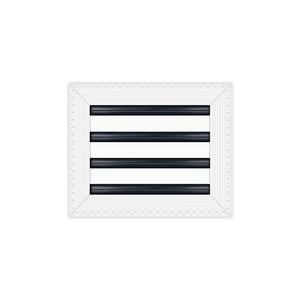 BUILDMART - 12x10 MUD-IN Air Vent Cover - Drywall Mud-in White Air Vent - Mud Linear Slot Diffuser - Register Grille for Ceiling and Walls - Texas Buildmart