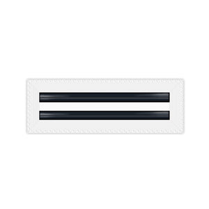 BUILDMART - 12x4 MUD-IN Air Vent Cover - Drywall Mud-in White Air Vent - Mud Linear Slot Diffuser - Register Grille for Ceiling and Walls - Texas Buildmart