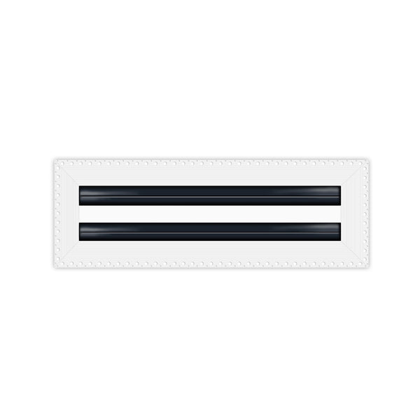 BUILDMART - 12x4 MUD-IN Air Vent Cover - Drywall Mud-in White Air Vent - Mud Linear Slot Diffuser - Register Grille for Ceiling and Walls - Texas Buildmart