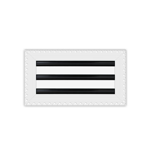 BUILDMART - 12x6 MUD-IN Air Vent Cover - Drywall Mud-in White Air Vent - Mud Linear Slot Diffuser - Register Grille for Ceiling and Walls - Texas Buildmart