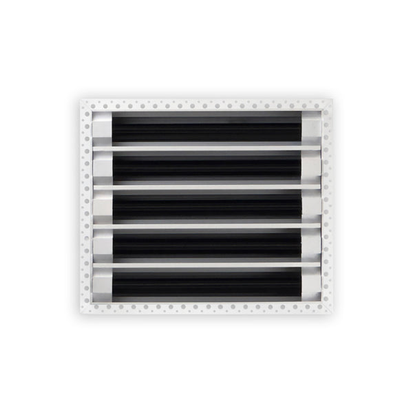 BUILDMART - 12x10 MUD-IN Air Vent Cover - Drywall Mud-in White Air Vent - Mud Linear Slot Diffuser - Register Grille for Ceiling and Walls - Texas Buildmart