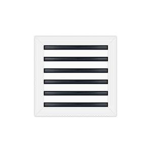 BUILDMART - 12x12 MUD-IN Air Vent Cover - Drywall Mud-in White Air Vent - Mud Linear Slot Diffuser - Register Grille for Ceiling and Walls - Texas Buildmart