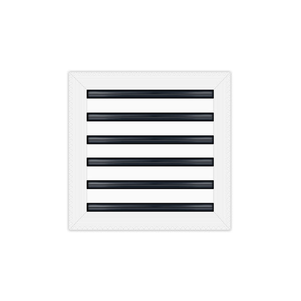BUILDMART - 12x12 MUD-IN Air Vent Cover - Drywall Mud-in White Air Vent - Mud Linear Slot Diffuser - Register Grille for Ceiling and Walls - Texas Buildmart