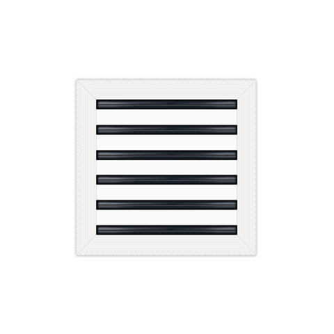 BUILDMART - 12x12 MUD-IN Air Vent Cover - Drywall Mud-in White Air Vent - Mud Linear Slot Diffuser - Register Grille for Ceiling and Walls - Texas Buildmart