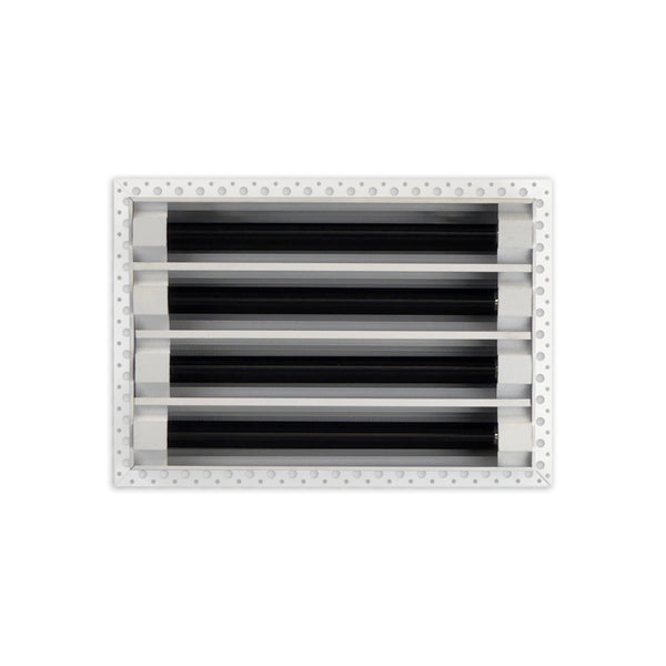 BUILDMART - 12x8 MUD-IN Air Vent Cover - Drywall Mud-in White Air Vent - Mud Linear Slot Diffuser - Register Grille for Ceiling and Walls - Texas Buildmart