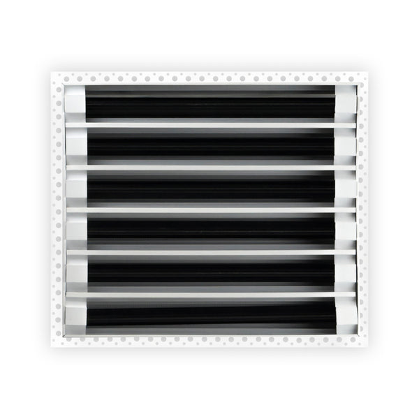 BUILDMART - 14x12 MUD-IN Air Vent Cover - Drywall Mud-in White Air Vent - Mud Linear Slot Diffuser - Register Grille for Ceiling and Walls - Texas Buildmart