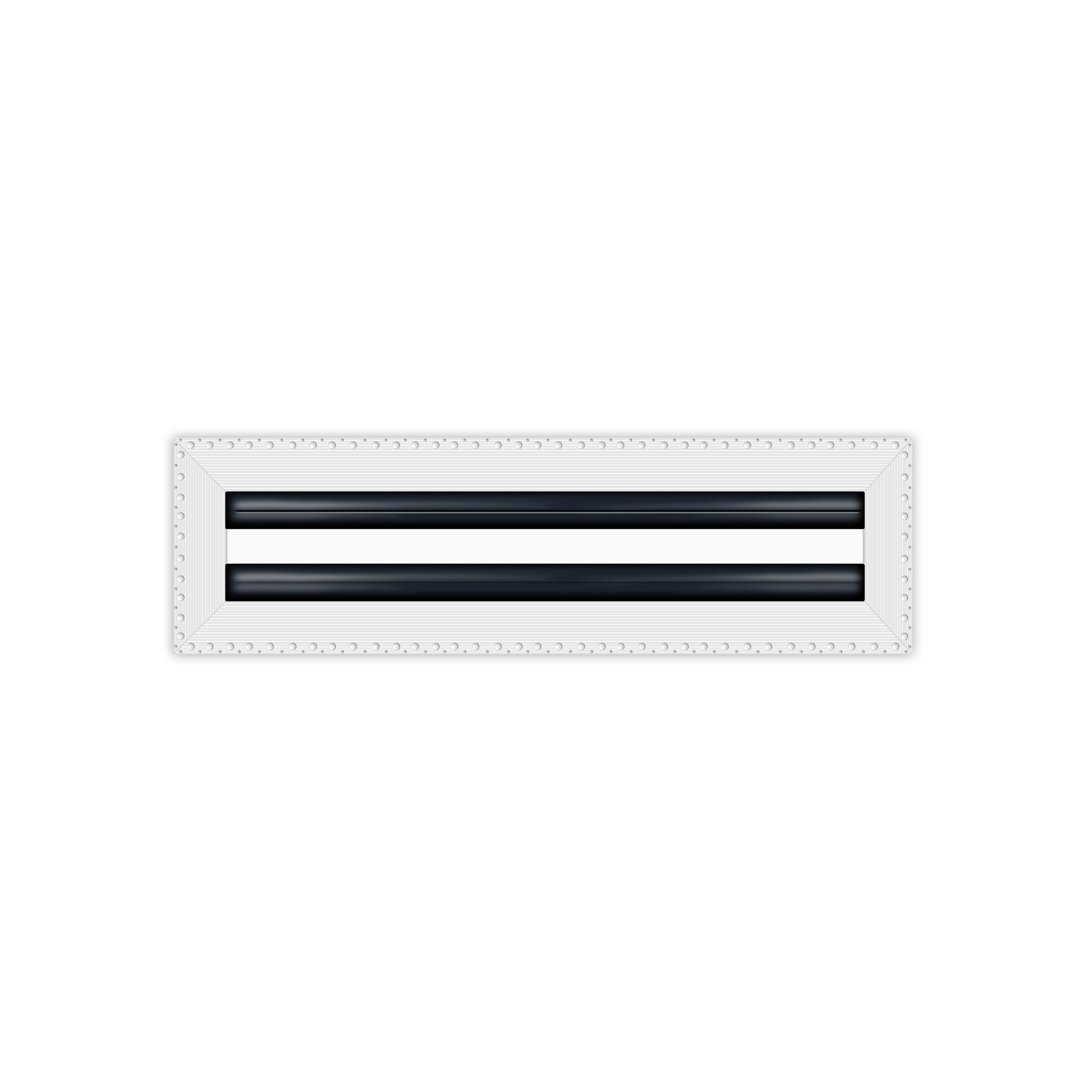 BUILDMART - 14x4 MUD-IN Air Vent Cover - Drywall Mud-in White Air Vent - Mud Linear Slot Diffuser - Register Grille for Ceiling and Walls - Texas Buildmart