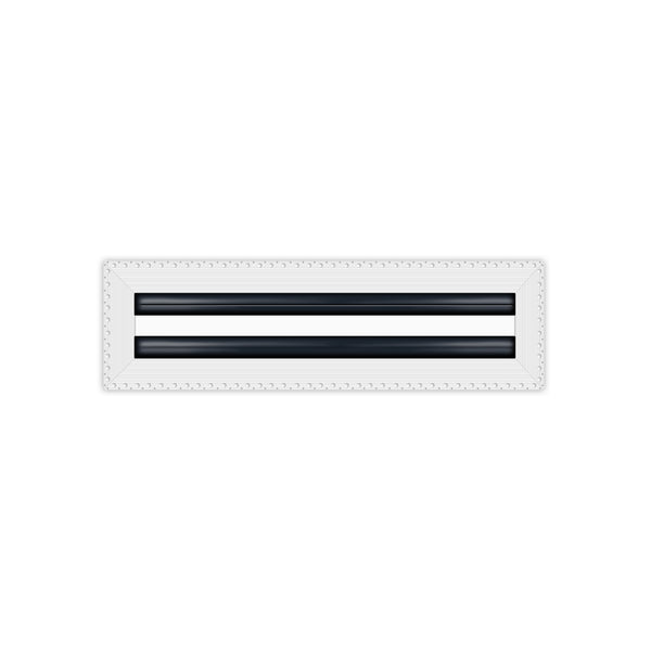 BUILDMART - 14x4 MUD-IN Air Vent Cover - Drywall Mud-in White Air Vent - Mud Linear Slot Diffuser - Register Grille for Ceiling and Walls - Texas Buildmart