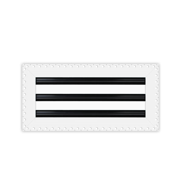 BUILDMART - 14x6 MUD-IN Air Vent Cover - Drywall Mud-in White Air Vent - Mud Linear Slot Diffuser - Register Grille for Ceiling and Walls - Texas Buildmart