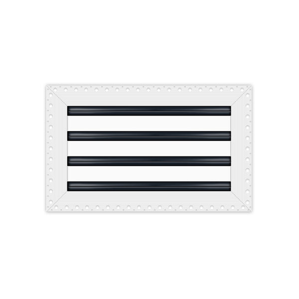 BUILDMART - 14x8 MUD-IN Air Vent Cover - Drywall Mud-in White Air Vent - Mud Linear Slot Diffuser - Register Grille for Ceiling and Walls - Texas Buildmart