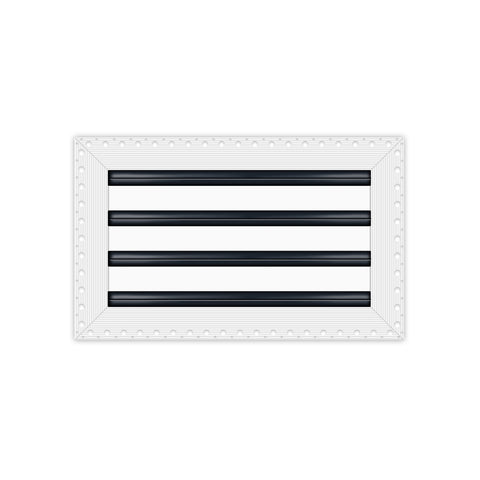 BUILDMART - 14x8 MUD-IN Air Vent Cover - Drywall Mud-in White Air Vent - Mud Linear Slot Diffuser - Register Grille for Ceiling and Walls - Texas Buildmart