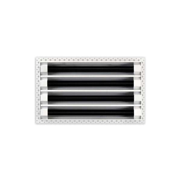 BUILDMART - 14x8 MUD-IN Air Vent Cover - Drywall Mud-in White Air Vent - Mud Linear Slot Diffuser - Register Grille for Ceiling and Walls - Texas Buildmart