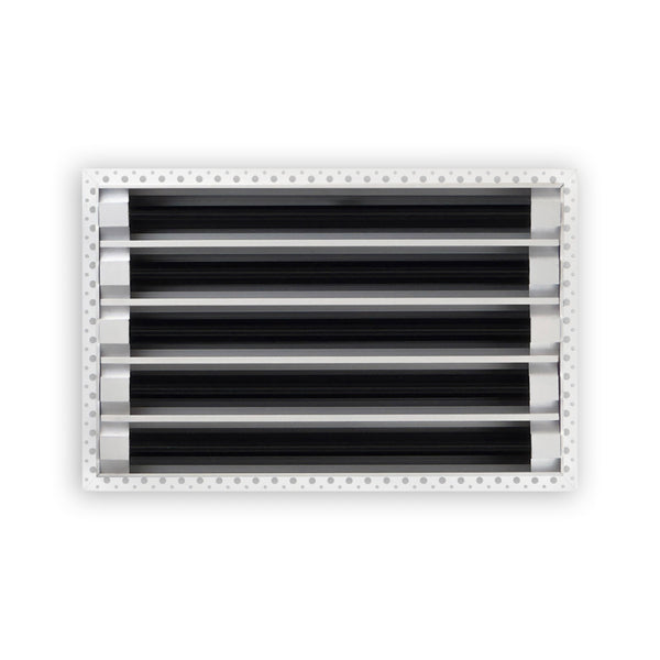 BUILDMART - 16x10 MUD-IN Air Vent Cover - Drywall Mud-in White Air Vent - Mud Linear Slot Diffuser - Register Grille for Ceiling and Walls - Texas Buildmart