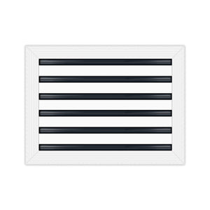 BUILDMART - 16x12 MUD-IN Air Vent Cover - Drywall Mud-in White Air Vent - Mud Linear Slot Diffuser - Register Grille for Ceiling and Walls - Texas Buildmart