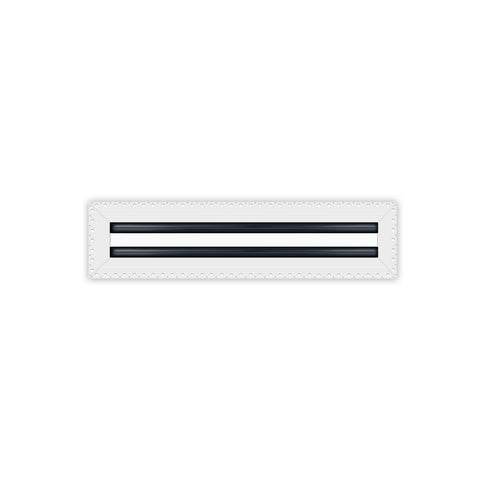 BUILDMART - 16x4 MUD-IN Air Vent Cover - Drywall Mud-in White Air Vent - Mud Linear Slot Diffuser - Register Grille for Ceiling and Walls - Texas Buildmart