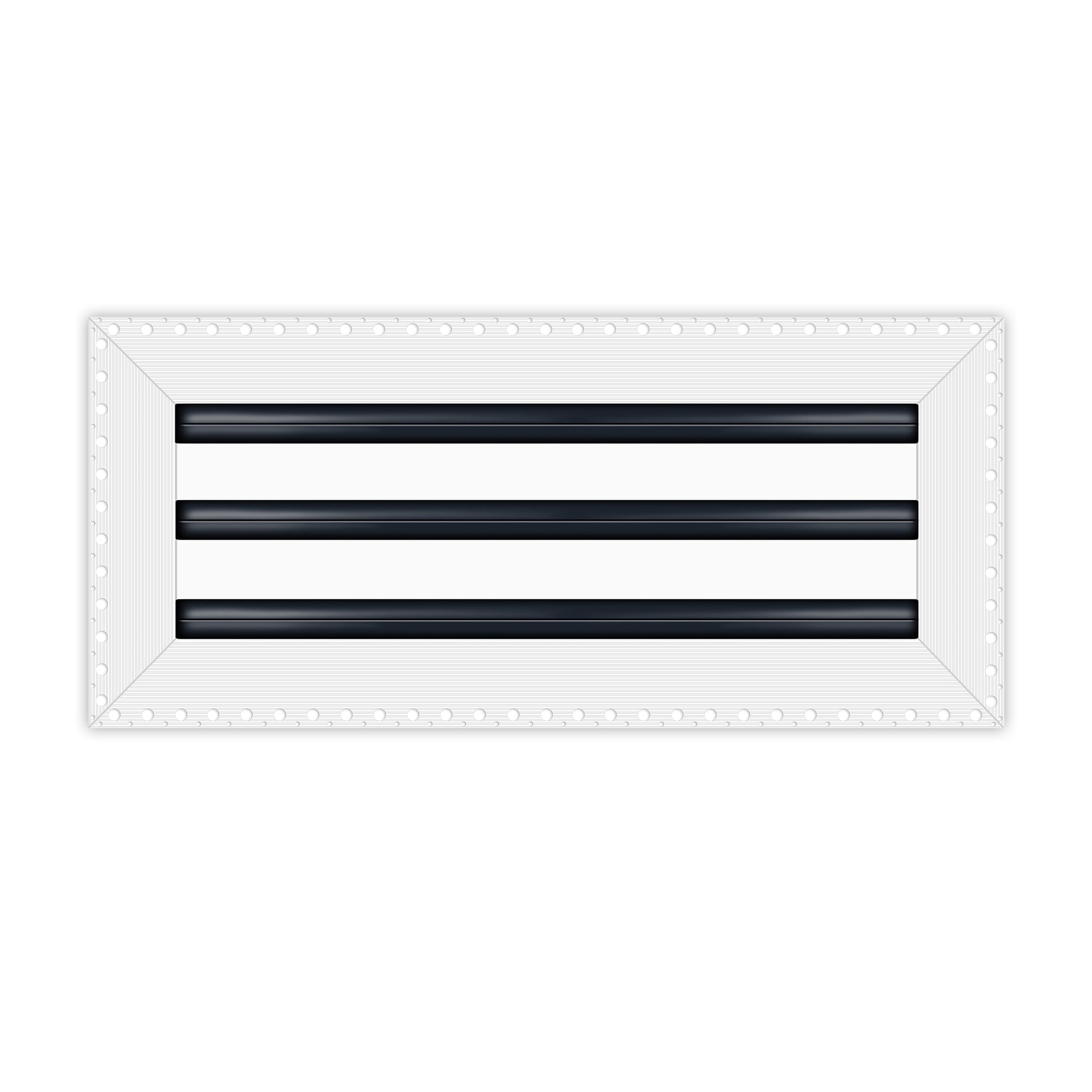 BUILDMART - 16x6 MUD-IN Air Vent Cover - Drywall Mud-in White Air Vent - Mud Linear Slot Diffuser - Register Grille for Ceiling and Walls - Texas Buildmart