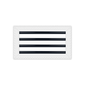 BUILDMART - 16x8 MUD-IN Air Vent Cover - Drywall Mud-in White Air Vent - Mud Linear Slot Diffuser - Register Grille for Ceiling and Walls - Texas Buildmart