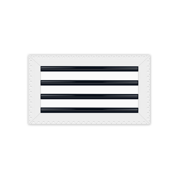 BUILDMART - 16x8 MUD-IN Air Vent Cover - Drywall Mud-in White Air Vent - Mud Linear Slot Diffuser - Register Grille for Ceiling and Walls - Texas Buildmart