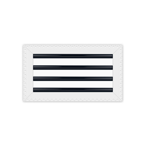 BUILDMART - 16x8 MUD-IN Air Vent Cover - Drywall Mud-in White Air Vent - Mud Linear Slot Diffuser - Register Grille for Ceiling and Walls - Texas Buildmart