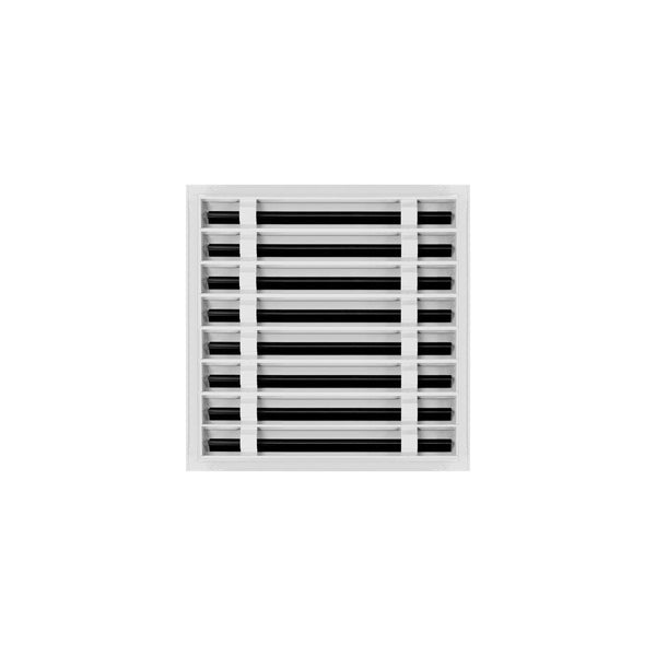 Lifestyle of 16x16 Modern Air Vent Cover White - 16x16 Standard Linear Slot Diffuser White - Texas Buildmart
