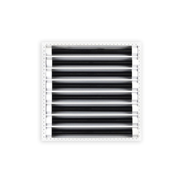 BUILDMART - 16x16 MUD-IN Air Vent Cover - Drywall Mud-in White Air Vent - Mud Linear Slot Diffuser - Register Grille for Ceiling and Walls - Texas Buildmart
