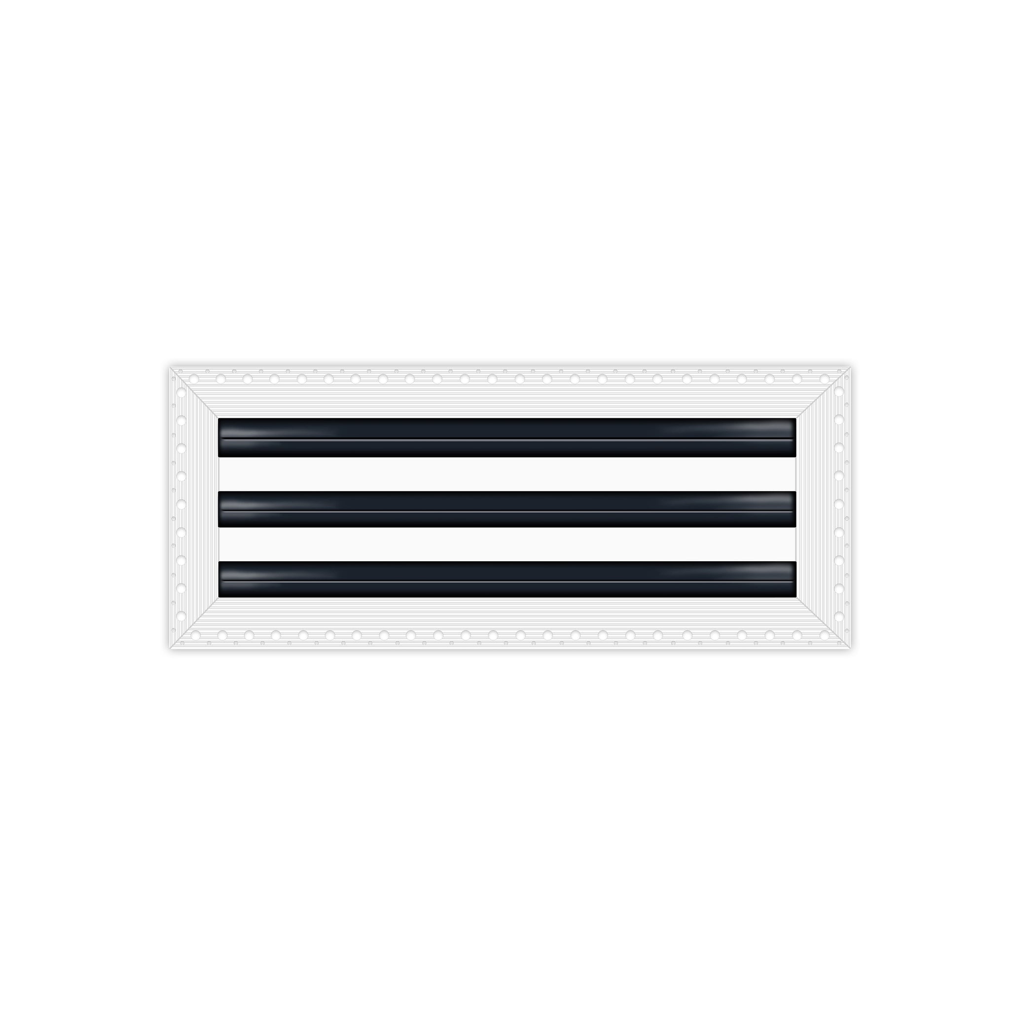 BUILDMART - 18" MUD-IN Linear Slot Diffuser - 3 Slot - Air Vent Cover - Drywall Mud In White Air Vent - Mud Linear Slot Diffuser - Register Grille for Ceiling and Walls - Texas Buildmart