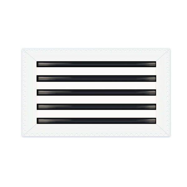 BUILDMART - 18x10 MUD-IN Air Vent Cover - Drywall Mud-in White Air Vent - Mud Linear Slot Diffuser - Register Grille for Ceiling and Walls - Texas Buildmart