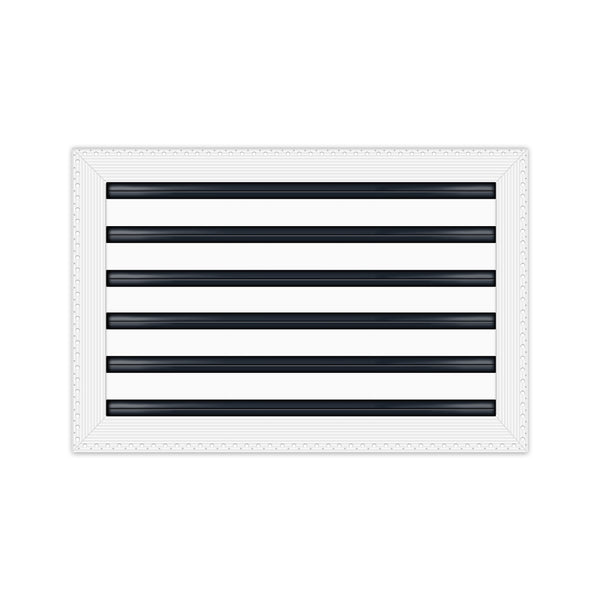 BUILDMART - 18x12 MUD-IN Air Vent Cover - Drywall Mud-in White Air Vent - Mud Linear Slot Diffuser - Register Grille for Ceiling and Walls - Texas Buildmart