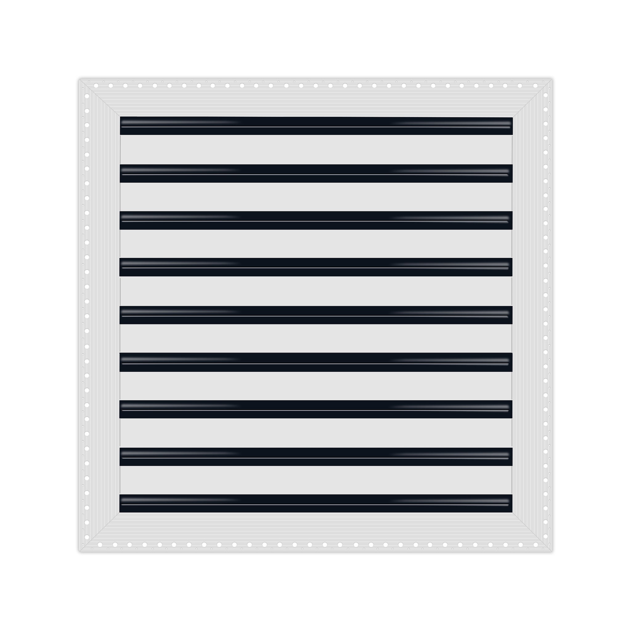 BUILDMART - 18x18 MUD-IN Air Vent Cover - Drywall Mud-in White Air Vent - Mud Linear Slot Diffuser - Register Grille for Ceiling and Walls - Texas Buildmart