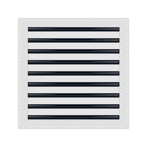 BUILDMART - 18x18 MUD-IN Air Vent Cover - Drywall Mud-in White Air Vent - Mud Linear Slot Diffuser - Register Grille for Ceiling and Walls - Texas Buildmart