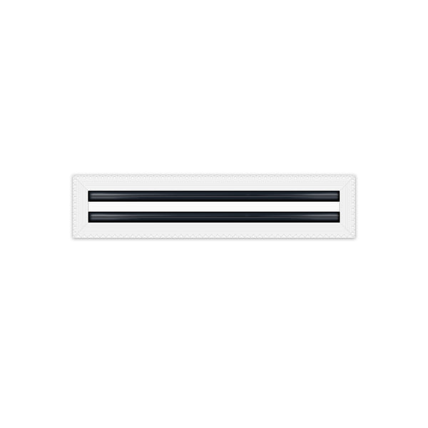 BUILDMART - 18x4 MUD-IN Air Vent Cover - Drywall Mud-in White Air Vent - Mud Linear Slot Diffuser - Register Grille for Ceiling and Walls - Texas Buildmart