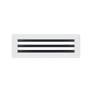 BUILDMART - 18x6 MUD-IN Air Vent Cover - Drywall Mud-in White Air Vent - Mud Linear Slot Diffuser - Register Grille for Ceiling and Walls - Texas Buildmart